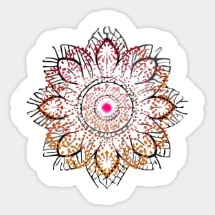 mandala Clamber Paintmandala Skip drawing Sticker